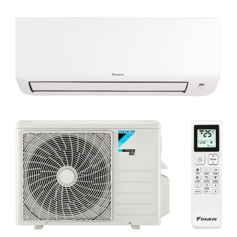 Aparat de aer conditionat Daikin Sensira Bluevolution FTXC25E-RXC25E Inverter 9000 BTU, Wi-fi, filtru dezodorizare, repornire automata, 5 trepte de viteza, comutare automata racire-incalzire
