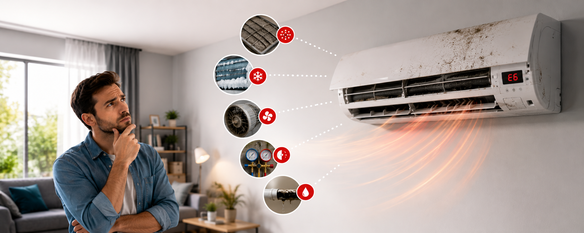 De ce nu mai raceste aparatul de aer conditionat? Cauze frecvente, verificari si solutii